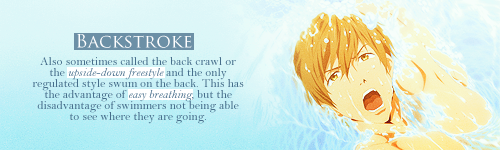   Iwatobi Swim Club Boys teaching you about their swimming styles.  