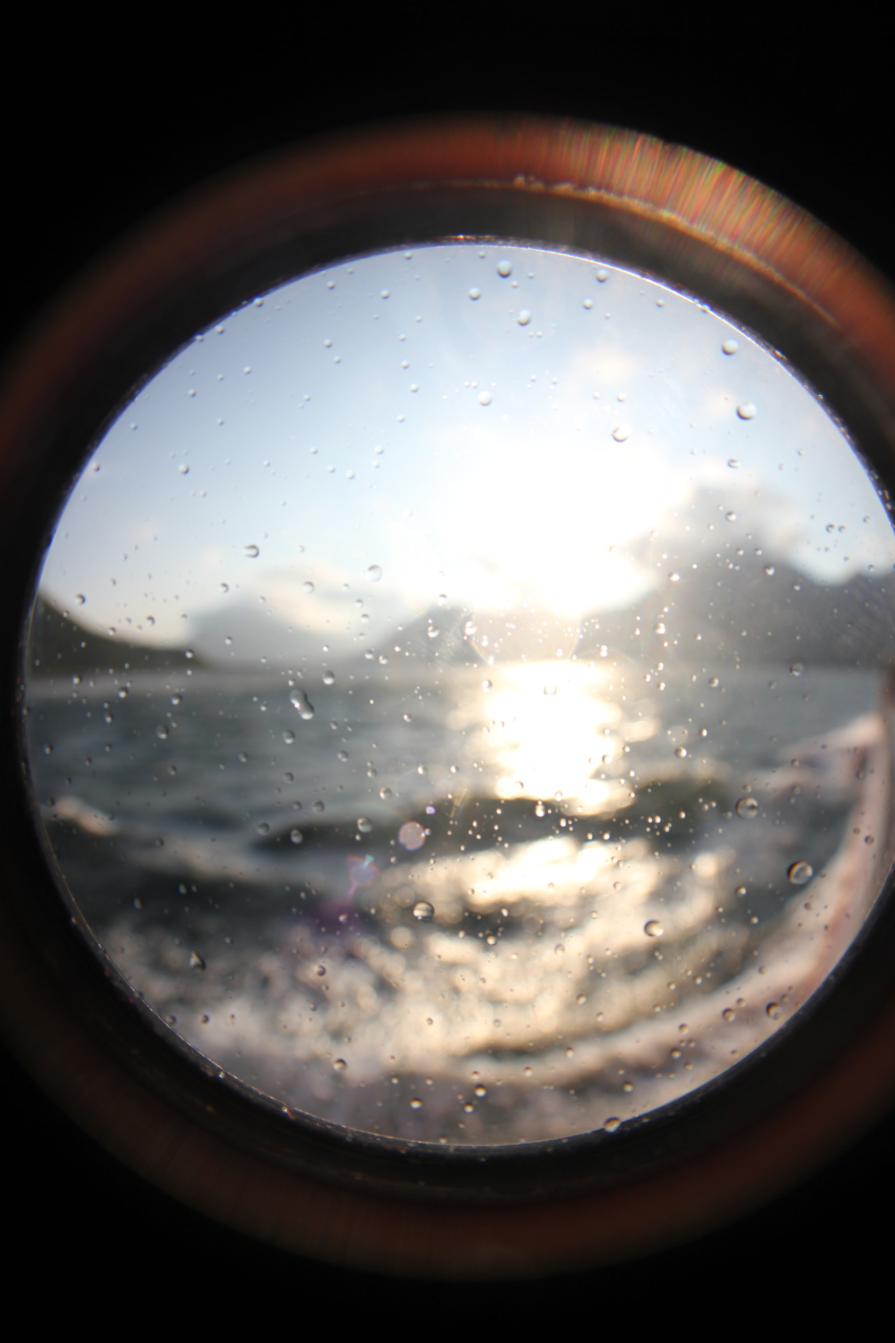 sbfoxton:  Cape Town - South Africa My camera focused on the sea spray on my lens