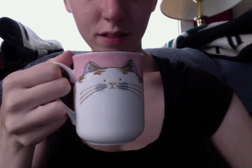 republicannibal:  piertotum-locomottor:  cuteleesi:  kingbard:  cuteleesi:  kingbard:  water-music:   Enjoying some dark chocolate almond milk in my favorite cup before work it’s the cutest cup :3   i see your cat cup and raise you a cat bowl    Your