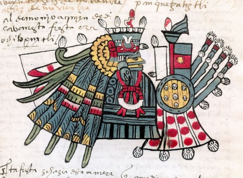  Codex Tudela, Huitzilopochtli, patron of the Panquetzaliztli festival