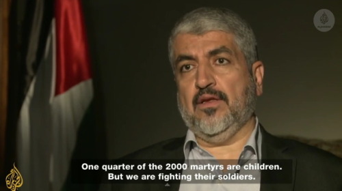 momo33me:  Khaled Meshaal: ‘Not a war of choice’ 