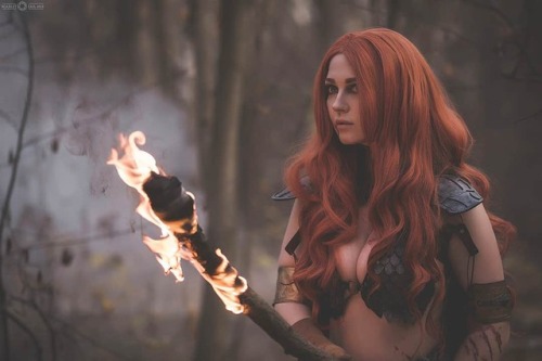 Porn Pics cute-cosplay-babe:  Red Sonja by Milena Dereka