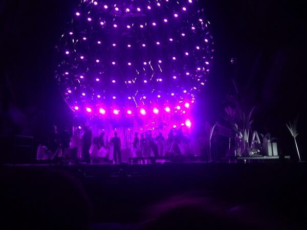 gagabitchasstrick:  fuckyeahladygaga:  Gaga’s stage is being set up for her opening
