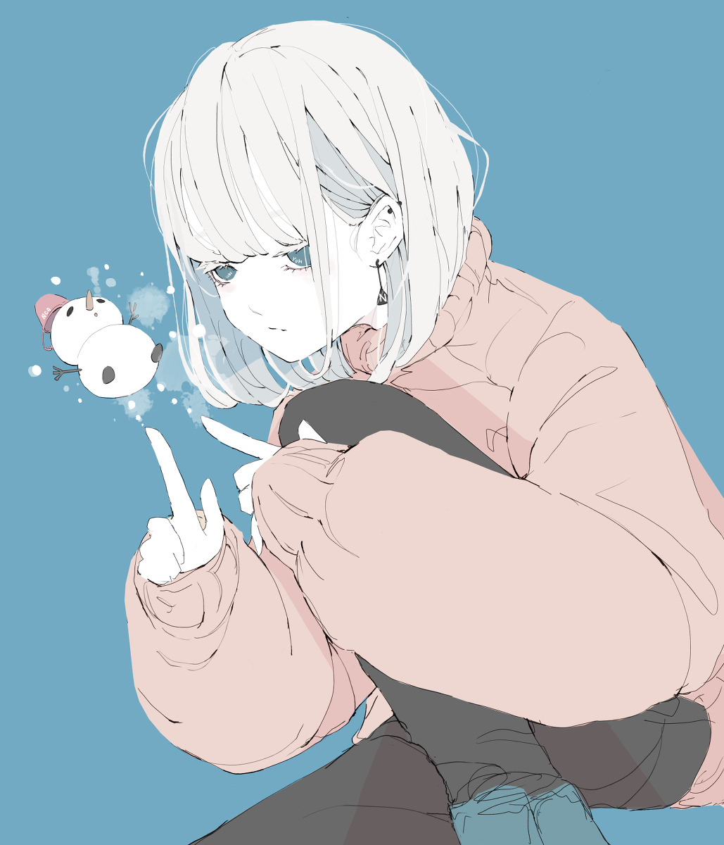 Animepopheart ノーコピーライトガール 冬の白ボブの魔法使い Coffee Pop Animepopheart ノーコピーライトガール 冬の白ボブの魔法使い Coffee Pop
