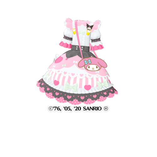 prismstonearchives: マイメロディ・クロミおでかけコーデ - My Melody / Kuromi Outing Coord