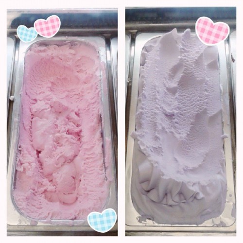 gasaii:Strawberry candy and marshmallow ice cream