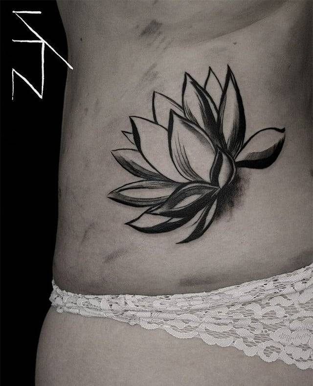 Optimistic Sunflower Tattoo Design