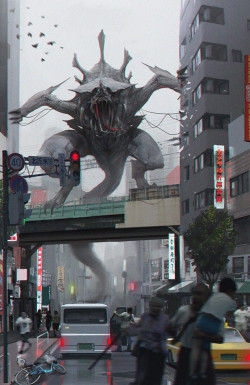 rhubarbes:ArtStation - KAIJU IN TOKYO, by