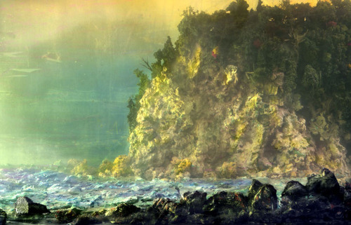 nicbawesome: likeafieldmouse: Kim Keever “Miniature topographies inside 200-gallon fish tanks,