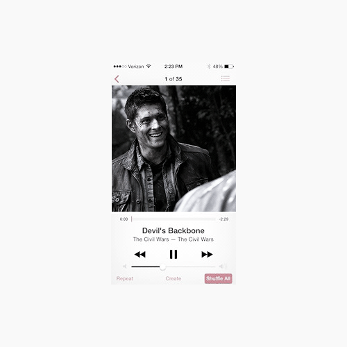 flowercrownyuriarchive:  a destiel playlist inspiration [x] 