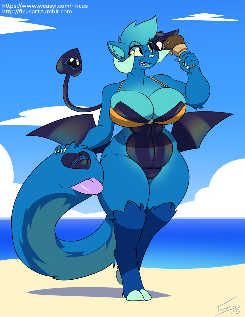 ficusart:   Commission for OverTheLuneSuccubats symbiotes can and need to eat too.