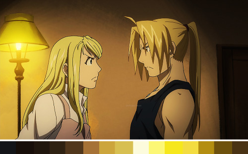 Fullmetal Alchemist: Brotherhood- I’m looking forward to make a palette of your fav anime/cartoon! S