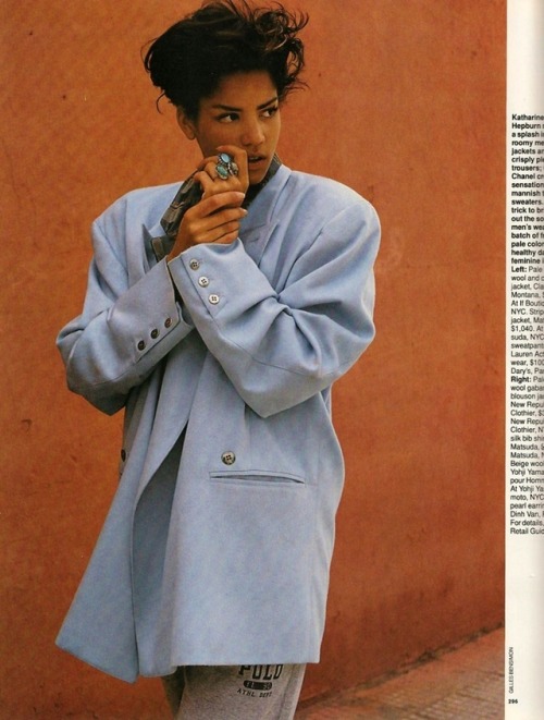 pocmodels:Veronica Webb by Gilles Bensimon for Elle US - October 1990