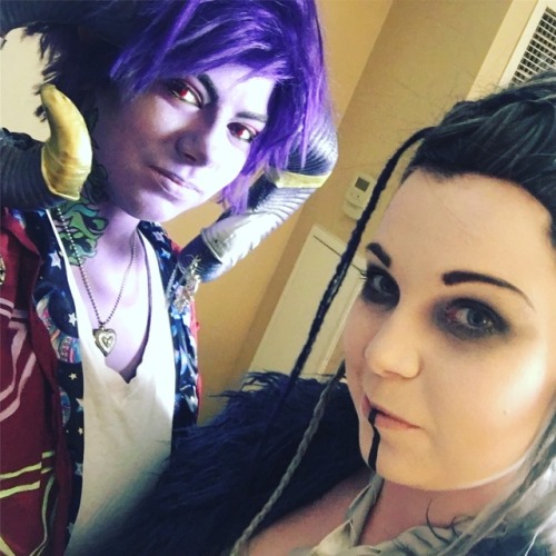volatilemineralcosplay:  My pics from anime north this weekend!! Had an absolute blast especially as Mollymauk.  Photo cred for the Kait and Vault Dweller to @gingerblueberry Phot cred for the Robert with the scissor blade to @gwooby