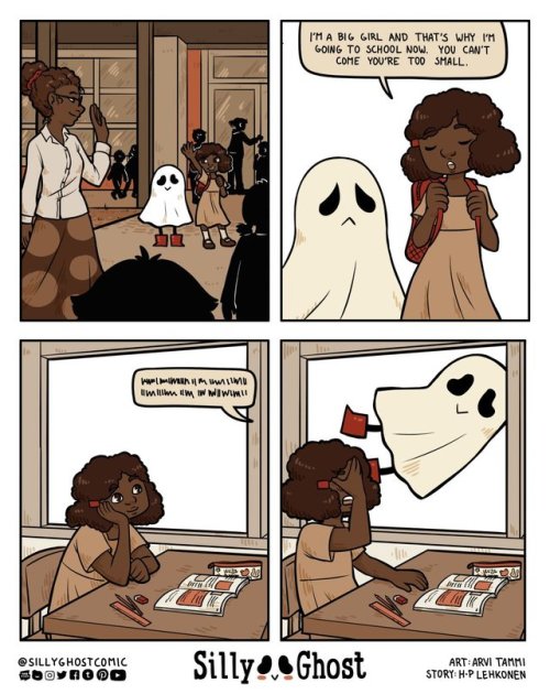 sillyghostcomic:Silly Ghost compilation! All first 10 strips, so it’s easy to get them all in your b