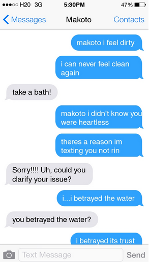 just let him lie there in his shame