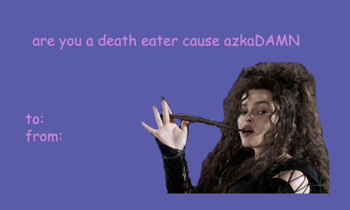 sassy-valentines: “oh, bellatrix. ”