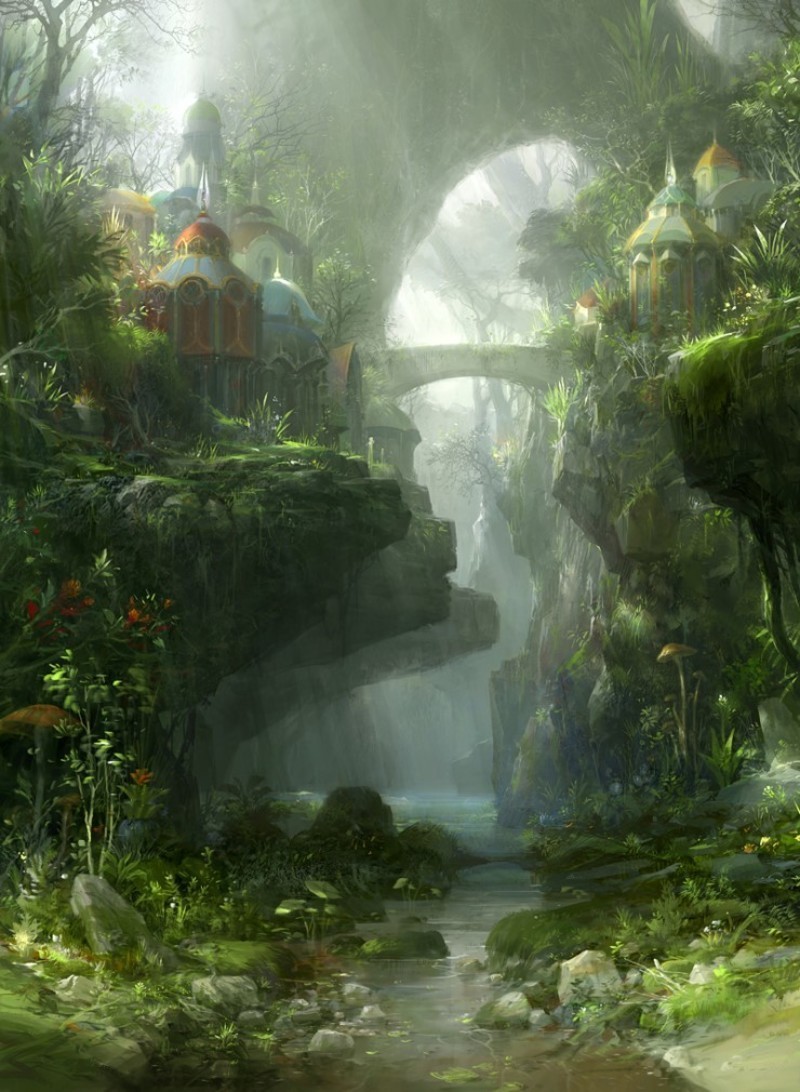 fantasyartwatch:  Fantasy Cities by Jaecheol Park