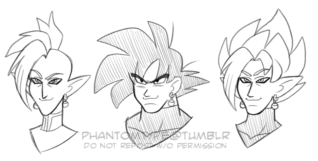 SAKKA YAROUZE — some goku black doodles