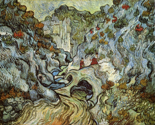 artist-vangogh - The ravine of the Peyroulets, 1889, Vincent van...