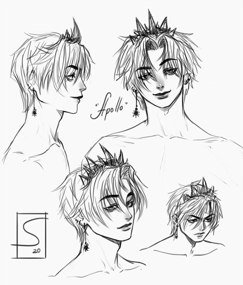 Found some old OC sketches. I love sweet boys