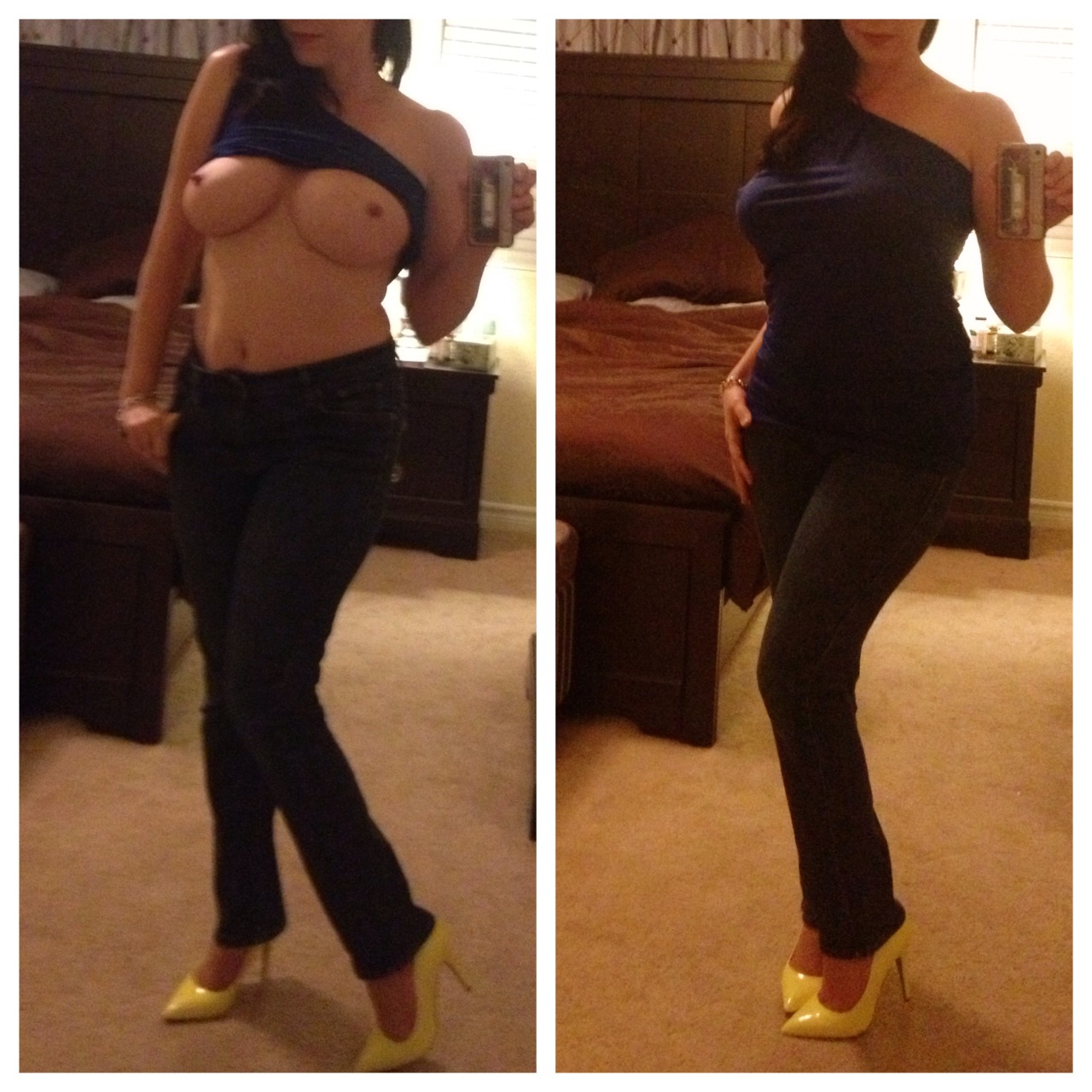 curiouscpl702:  Dressed / Undressed - I love to read your hot comments! 