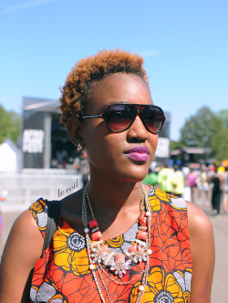 Justa, founder of Curious on Tanzania, at the AFROPUNK Festival in Brooklyn