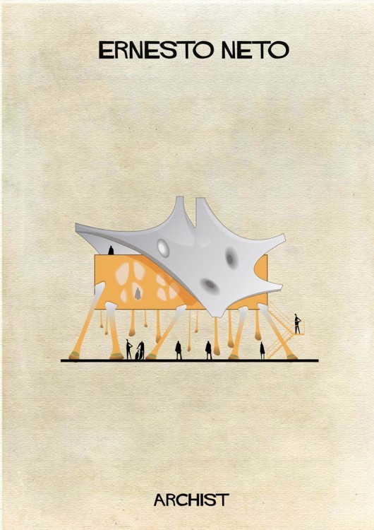 artruby:  Famous art as architecture by Federico Babina. 