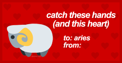libradelrey: Valentine’s Day cards for the signs (Part 1)