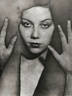 flashofgod:  Man Ray, Woman behind a veil, Paris, 1930s. 