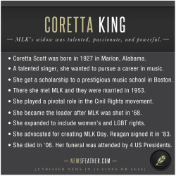 newsfeather:  Coretta King was a powerful