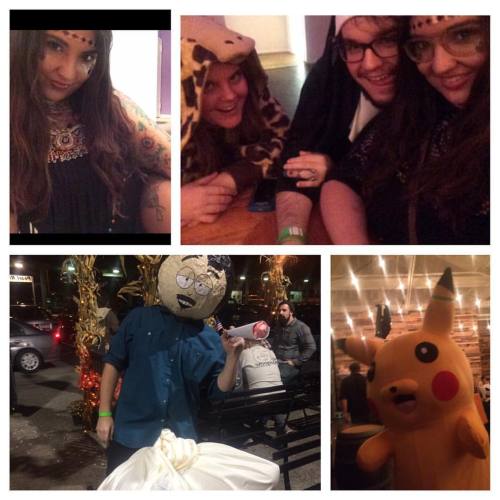 I had one of the best Halloweens with my favorite people 😊. Oh, and Randy Marsh won the costume contest although I think I the giraffe should have gotten it. #halloween #nativeamerican  #southpark #pikachu #facetattoos #siqchestpiece #randymarsh  (at