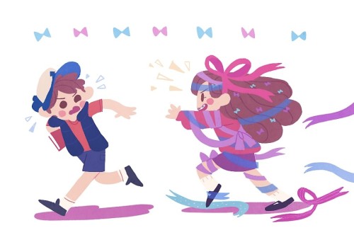 imamong:Mabel and ribbons <3 <3 <3