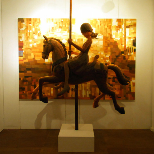 f-l-e-u-r-d-e-l-y-s:  Artist Shintaro Ohata Seamlessly Blends Sculpture and Canvas to Create 3D Paintings When first viewing the artwork of Shintaro Ohata up close it appears the scenes are made from simple oil paints, but take a step back and you’re