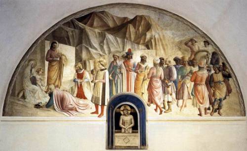 Adoration of the Magi, 1442, Fra AngelicoMedium: fresco,wall