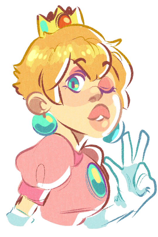 pcpyrus:  short hair peach for this post honestl   &lt;3