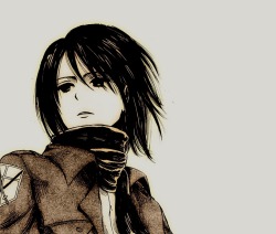 imjiwoos:  Mikasa Ackerman 