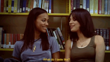ibepostn:  Best Lesbian Movie Scenes:  After Sex (2007): Zoe Saldana and Mila Kunis 