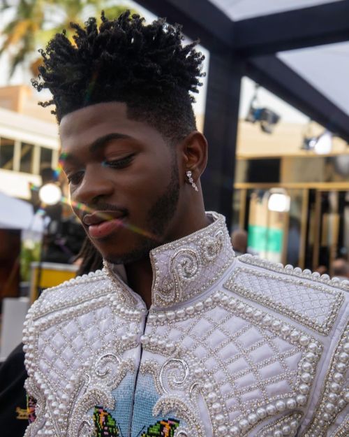 malegram: Lil Nas X Balmain ParisExquisite details behind the scenes of Balmain for @lilnasx at the 