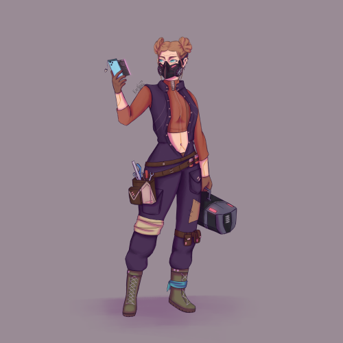 Cyberpunk character conceptIg: KatNArts