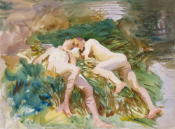 oneiroi-refs:   Tommies Bathing (1918), watercolour