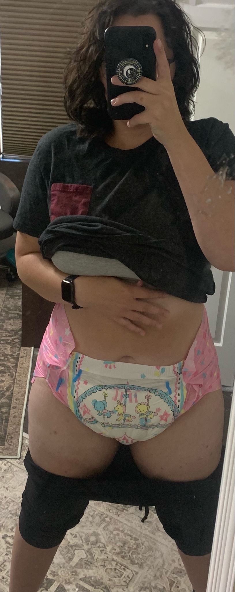 mgfths98:So I guess I’m just someone who wears big crinkly baby diapers out in public….. this one is already wet before I even leave the house 🙈🙈🙈 Some people have told me I should get rid of all my panties because I wear diapers so much