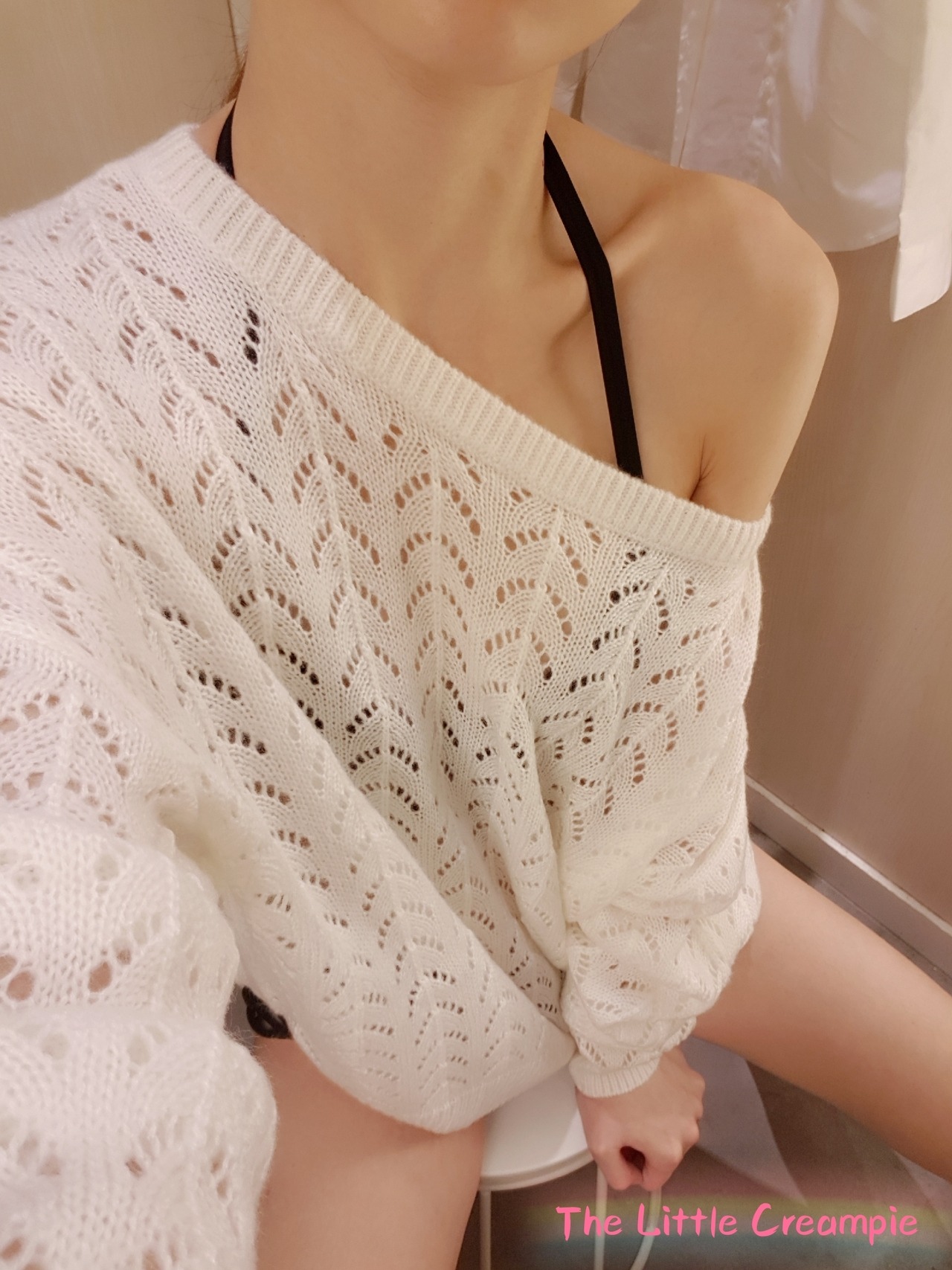 littlecreampiesg:  Should Mrs. Soft Toy wear pink or white sweater out? 🤔  Comment