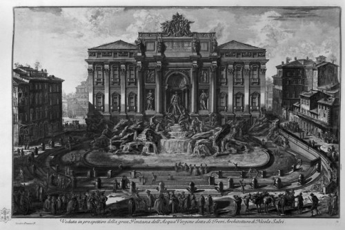 The Trevi Fountain, Giovanni Battista Piranesi, between 1748 and 1774