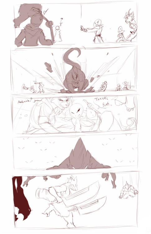 rpg-comic-idea-thing:  “The Raid” (First Chapter - WIP)  Got the okay from Patrons to show of these very Rough Sketches for a RPG like comic series I’ll be working on the side between commissions work/personal artwork.The series itself has no major