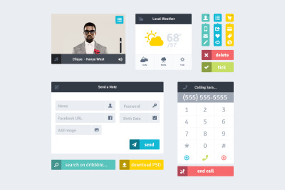 trendgraphy:
“ Flat UI Kit by Ideation Pro.
Download the full editable file her: http://crtv.mk/bSRm
”