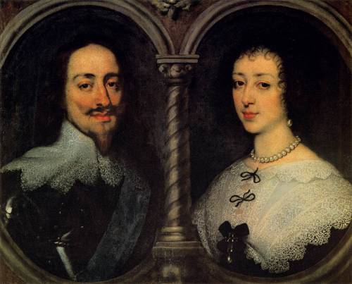 Charles I of England and Henrietta of France, 1632, Anthony van DyckMedium: oil,canvaswww.wi