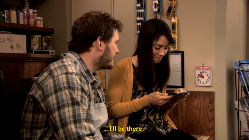 Porn Pics parksandfluff:Andy/April + Pick-up lines