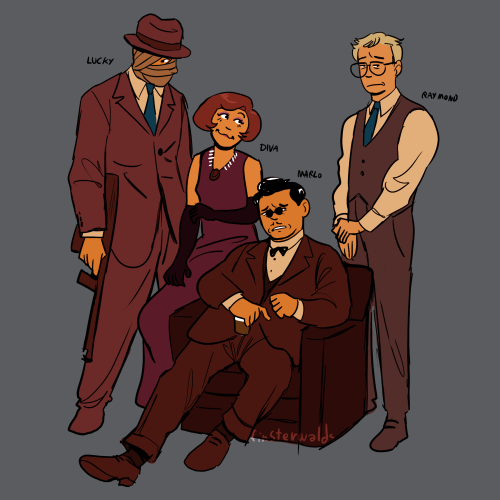 finsterwalds: Marlo is making me a bit insane so I humanized him and gave him a crew for his mafia… 