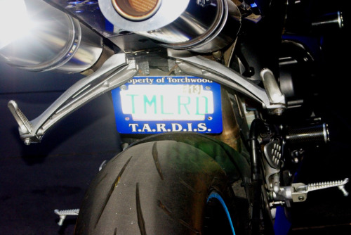 iheartgeek:As promised, Photoset of Tardis motorcycle. Pictures courtesy of LejonAJohnson and Photo 